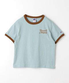 【別注】＜RUSSELL ATHLETIC＞プリント リンガー Tシャツ 100cm-130cm