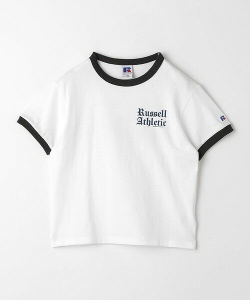 green label relaxing / グリーンレーベル リラクシング カットソー | 【別注】＜RUSSELL ATHLETIC＞プリント リンガー Tシャツ 100cm-130cm | 詳細1
