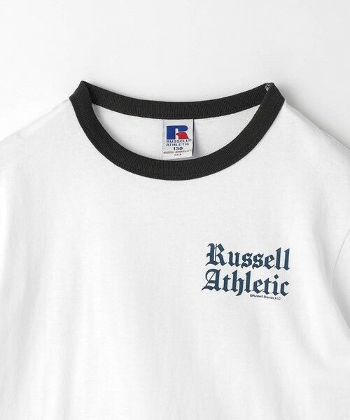 green label relaxing / グリーンレーベル リラクシング カットソー | 【別注】＜RUSSELL ATHLETIC＞プリント リンガー Tシャツ 100cm-130cm | 詳細2