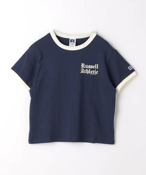 green label relaxing / グリーンレーベル リラクシング カットソー | 【別注】＜RUSSELL ATHLETIC＞プリント リンガー Tシャツ 100cm-130cm | 詳細13