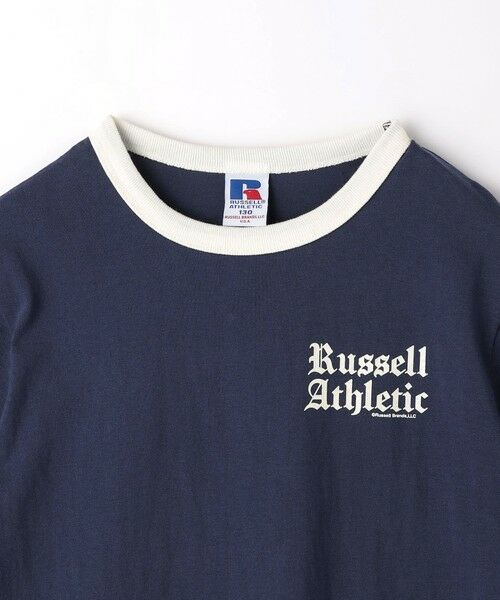 green label relaxing / グリーンレーベル リラクシング カットソー | 【別注】＜RUSSELL ATHLETIC＞プリント リンガー Tシャツ 100cm-130cm | 詳細15