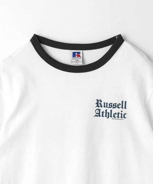 green label relaxing / グリーンレーベル リラクシング カットソー | 【別注】＜RUSSELL ATHLETIC＞プリント リンガー Tシャツ 140cm-150cm | 詳細2