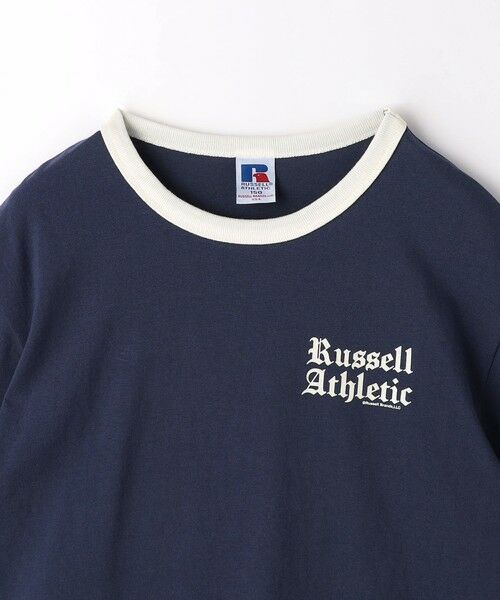 green label relaxing / グリーンレーベル リラクシング カットソー | 【別注】＜RUSSELL ATHLETIC＞プリント リンガー Tシャツ 140cm-150cm | 詳細14