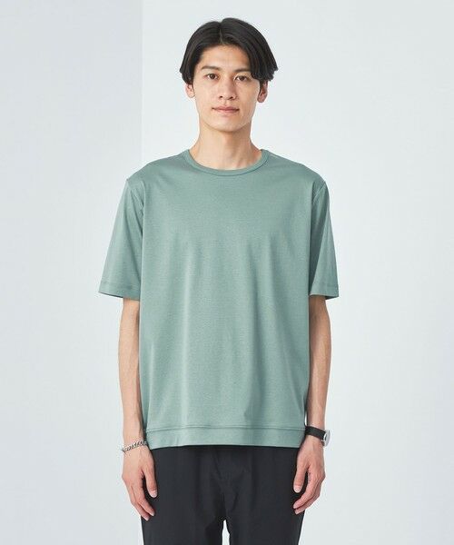 green label relaxing / グリーンレーベル リラクシング Tシャツ | JUSTFIT エアリー ソフト リブ Tシャツ | 詳細12