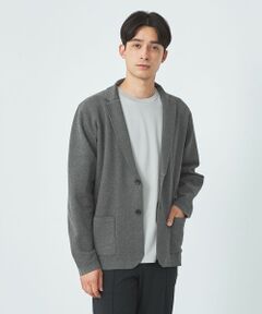 【WEB限定】JUSTFIT ウォッシャブル カノコ ニットジャケット