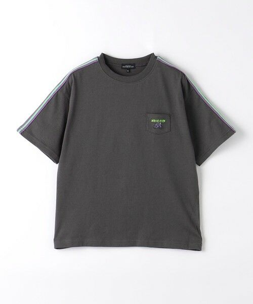 green label relaxing / グリーンレーベル リラクシング カットソー | ミニポケット ラインスリーブ Tシャツ 100cm-130cm | 詳細4