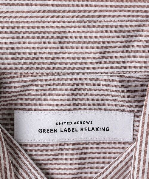 green label relaxing / グリーンレーベル リラクシング シャツ・ブラウス | エブリット ポリエステル ラミー ストライプ スナップダウン ドレスシャツ -イージーアイロン- | 詳細11