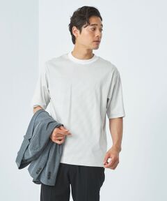 L/A ポンチ ボーダー ワイドカラー Tシャツ