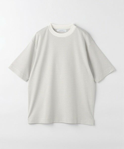 green label relaxing / グリーンレーベル リラクシング Tシャツ | L/A ポンチ ボーダー ワイドカラー Tシャツ | 詳細4