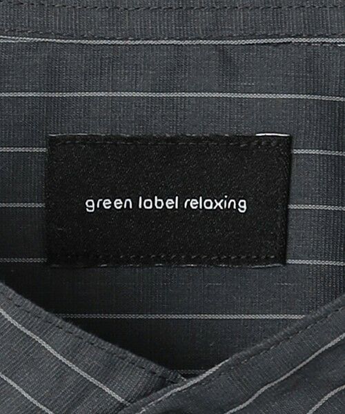 green label relaxing / グリーンレーベル リラクシング シャツ・ブラウス | マルチミックス ストライプ バンドカラー ジャストルーズ  シャツ | 詳細8