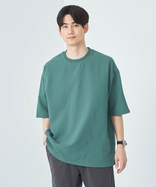 DotAir ヘムコード クルーネック Tシャツ -防シワ・通気性- （Tシャツ  