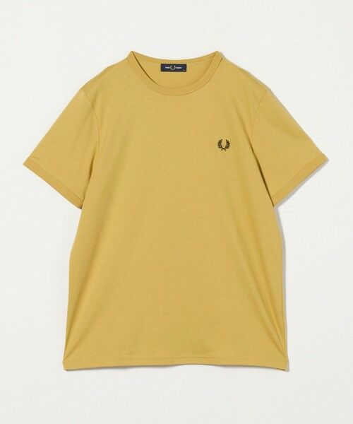 green label relaxing/グリーンレーベル リラクシング <FRED PERRY>リンガー Tシャツ MUSTARD M green label relaxing/グリーンレーベル リラクシング <FRED PERRY>リンガー Tシャツ MUSTARD M