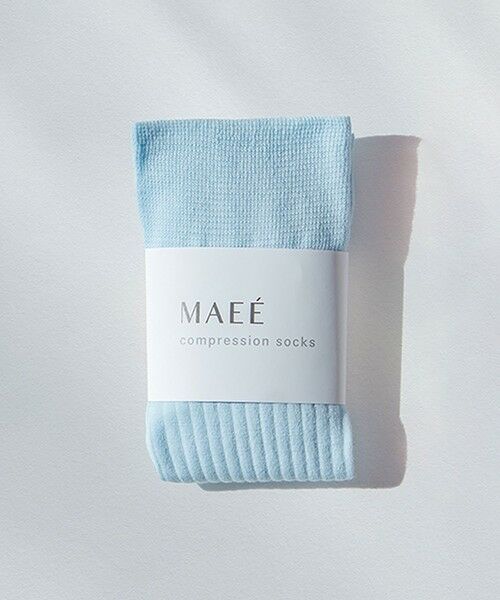 green label relaxing / グリーンレーベル リラクシング ソックス | ＜MAEE＞コンプレッションソックス（コットンリブ）/ 着圧ソックス / 靴下（COBALT）