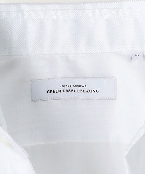 green label relaxing / グリーンレーベル リラクシング シャツ・ブラウス | コットン シャドーストライプ クレリック ショートワイド ドレスシャツ -イージーアイロン- | 詳細7