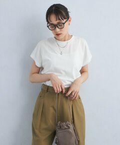 グロッシー フレンチスリーブ Tシャツ 2