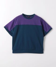 TJ パネル切り替え ビッグ Tシャツ / キッズ  100cm-130cm - 吸水速乾 -