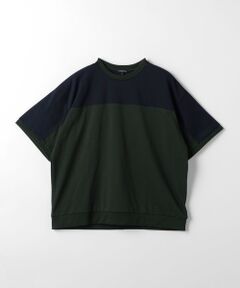 TJ パネル切り替え ビッグ Tシャツ / キッズ  140cm-160cm - 吸水速乾 -