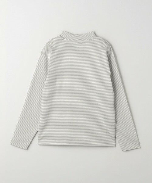 green label relaxing / グリーンレーベル リラクシング カットソー | L/A ポンチ ボーダー モックネック Tシャツ | 詳細1