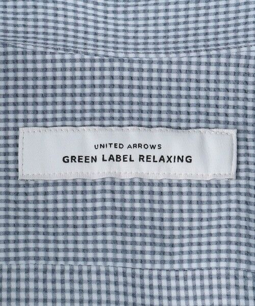 green label relaxing / グリーンレーベル リラクシング シャツ・ブラウス | ラッカン ギンガム スタンダード スナップ ドレスシャツ -ストレッチ・イージーアイロン・吸水速乾- | 詳細6