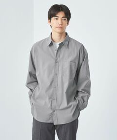 FINE BASIC シャンブレー レギュラーカラー シャツ -ストレッチ-