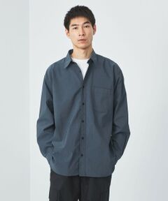 FINE BASIC シャンブレー レギュラーカラー シャツ -ストレッチ-