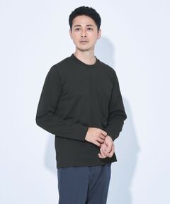 【WEB限定】JUST fit ジャケイン クルーネック ジャケT 長袖 Tシャツ -吸水速乾・抗菌-