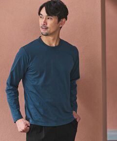 green label relaxing / グリーンレーベル リラクシング カットソー | 【WEB限定】JUST fit ジャケイン クルーネック 長袖 Tシャツ -吸水速乾・抗菌-