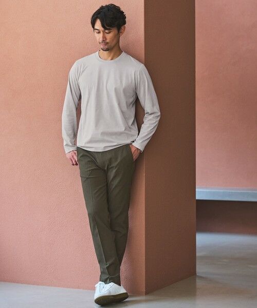 green label relaxing / グリーンレーベル リラクシング カットソー | 【WEB限定】JUST fit ジャケイン クルーネック 長袖 Tシャツ -吸水速乾・抗菌- | 詳細7