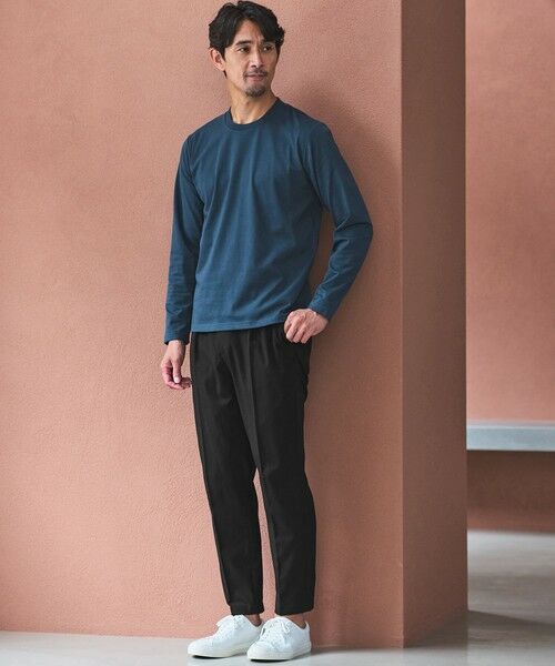 green label relaxing / グリーンレーベル リラクシング カットソー | 【WEB限定】JUST fit ジャケイン クルーネック 長袖 Tシャツ -吸水速乾・抗菌- | 詳細27