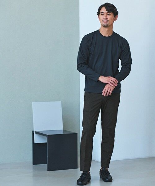 green label relaxing / グリーンレーベル リラクシング カットソー | 【WEB限定】JUST fit ジャケイン クルーネック 長袖 Tシャツ -吸水速乾・抗菌- | 詳細23