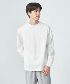 SUVIN シルキー クルーネック Tシャツ