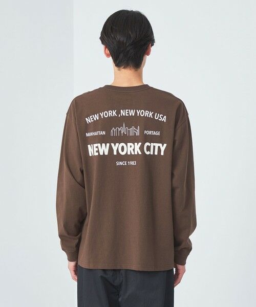 green label relaxing / グリーンレーベル リラクシング カットソー | 【別注】＜Manhattan Portage＞GLR NEW YORK CITY 長袖 Tシャツ | 詳細12