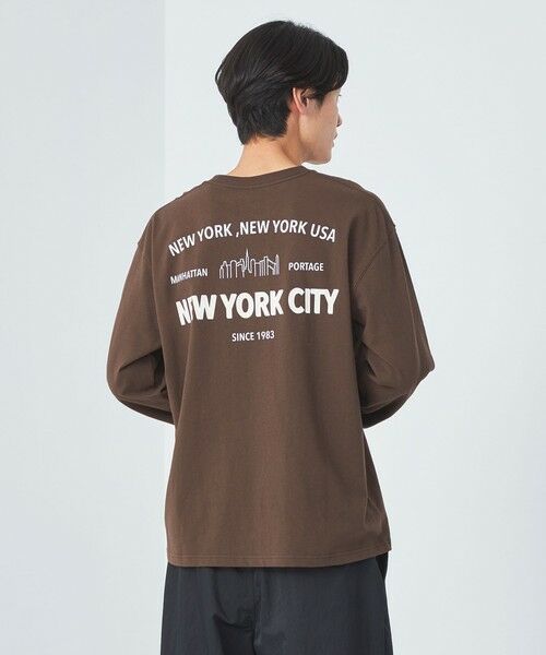 green label relaxing / グリーンレーベル リラクシング カットソー | 【別注】＜Manhattan Portage＞GLR NEW YORK CITY 長袖 Tシャツ | 詳細8