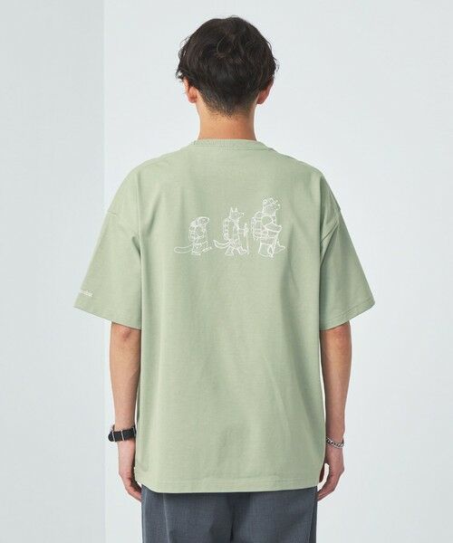 green label relaxing / グリーンレーベル リラクシング Tシャツ | 【別注】＜Columbia×Jonas Claesson＞GLR ハイク プリント 半袖 Tシャツ | 詳細10