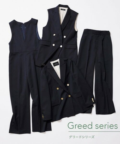 green label relaxing / グリーンレーベル リラクシング サロペット・オールインワン | Greed グリード サロペット -ウォッシャブル・防シワ- | 詳細17