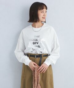 ＜OAFISH＞ホイル プリント ロングスリーブ Tシャツ カットソー