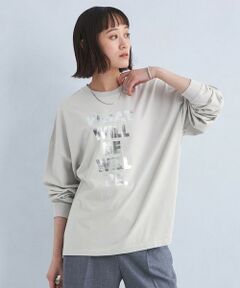 ＜OAFISH＞ホイル プリント ロングスリーブ Tシャツ カットソー