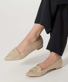 green label relaxing / グリーンレーベル リラクシング フラットシューズ | 【WEB限定】ポインテッド キルト フラットシューズ（1.5cmヒール) -撥水-