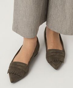 green label relaxing / グリーンレーベル リラクシング フラットシューズ | 【WEB限定】ポインテッド キルト フラットシューズ（1.5cmヒール) -撥水-