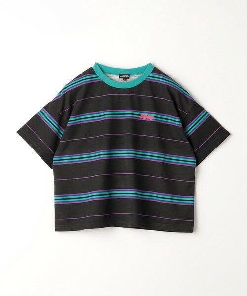 green label relaxing / グリーンレーベル リラクシング カットソー | TJ マルチボーダー ビッグ Tシャツ / キッズ  100cm-130cm | 詳細7