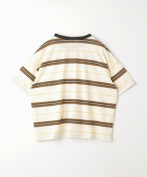 green label relaxing / グリーンレーベル リラクシング カットソー | TJ マルチボーダー ビッグ Tシャツ / キッズ  140cm-160cm | 詳細1