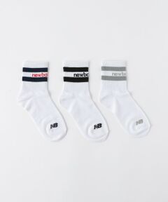 ＜New Balance＞ジュニアショートライン 3P ソックス / 靴下 / キッズ  19cm-23cm