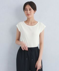 Re`ep Cotton リープコットン バレリーナネック リブ プルオーバー カットソー