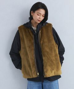 【別注】＜Barbour＞キルティング×フェイクファー リバーシブル ベスト