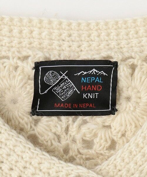 green label relaxing / グリーンレーベル リラクシング カーディガン・ボレロ | 【別注】＜Nepal Hand Knit＞フラワー カーディガン | 詳細5