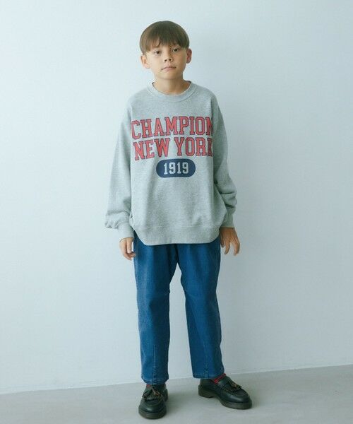 green label relaxing / グリーンレーベル リラクシング スウェット | ＜Champion＞TJ CP クルーネック スウェット ロゴ / キッズ  140cm-160cm | 詳細5