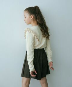 【別注】＜Pluckys＞TJ EX JQD 肩フリル メロウトップス (OFF WHITE) / キッズ  140cm-160cm