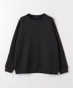 ＜GIM＞24FW ローゲージ カノコ クルーネック ニット -ウォッシャブル-