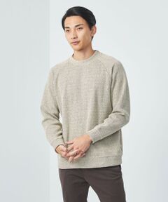 ＜GIM＞24FW ローゲージ カノコ クルーネック ニット -ウォッシャブル-