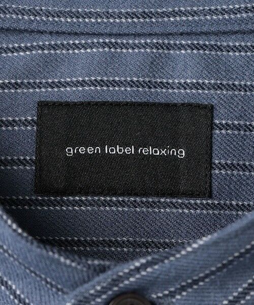 green label relaxing / グリーンレーベル リラクシング シャツ・ブラウス | TRフラノ ストライプ ジャストルーズ バンドカラー シャツ -ストレッチ・防シワ- | 詳細17